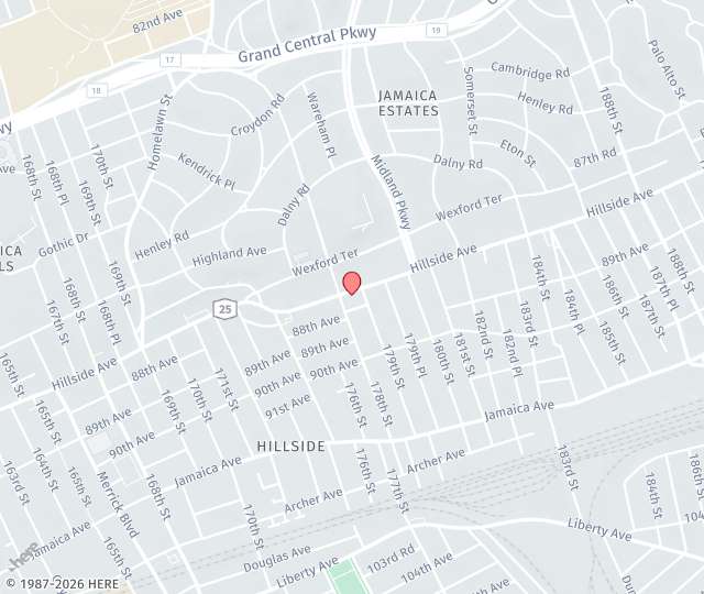 Location Map: 88-08 179th St, Suite LL-100 Jamaica, New York 11432